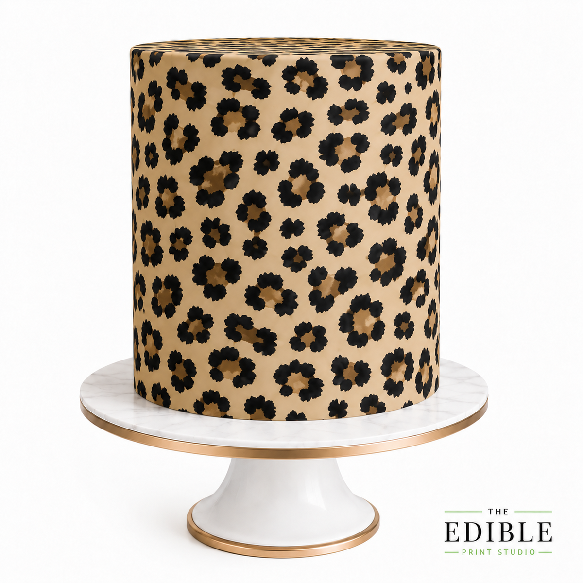 Leopard Print Edible Cake Wrap – Animal Print Icing Sheet