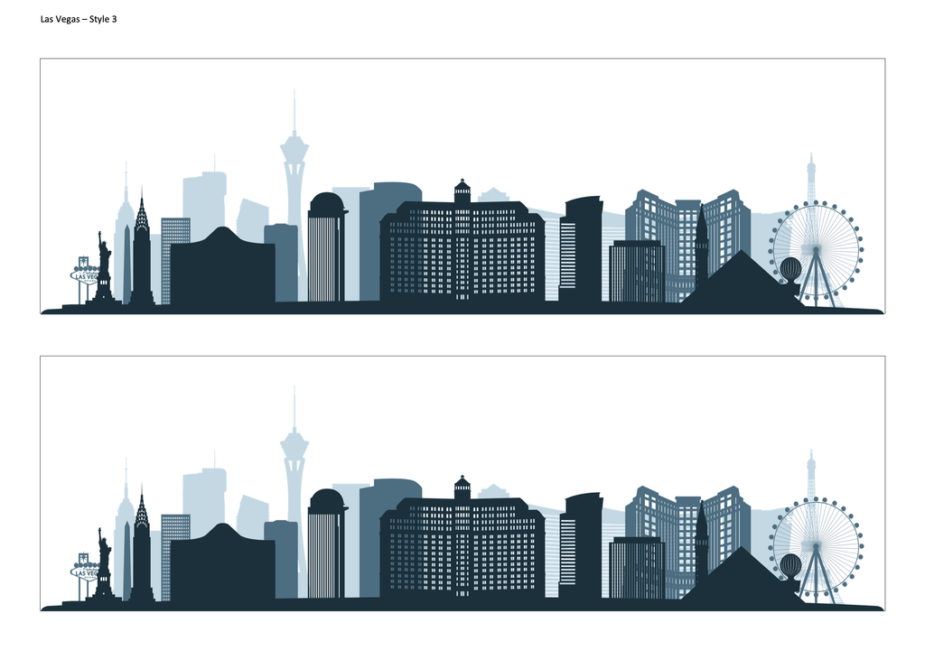 Las Vegas Skyline Edible Cake Wrap | Vegas City Cake Topper