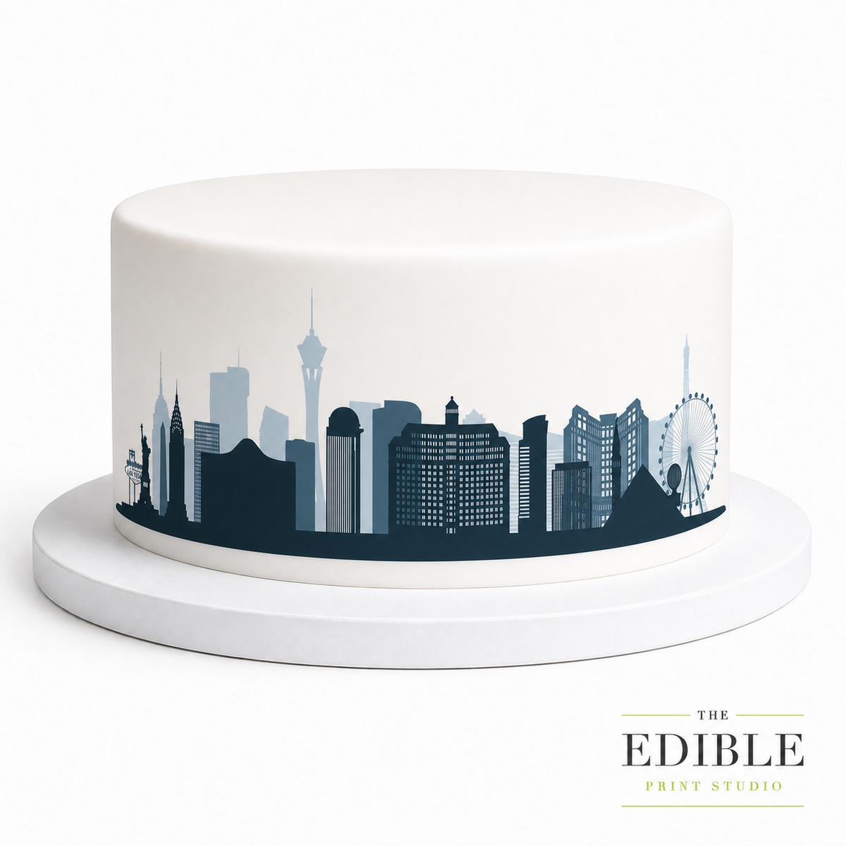 Las Vegas Skyline Edible Cake Wrap | Vegas City Cake Topper