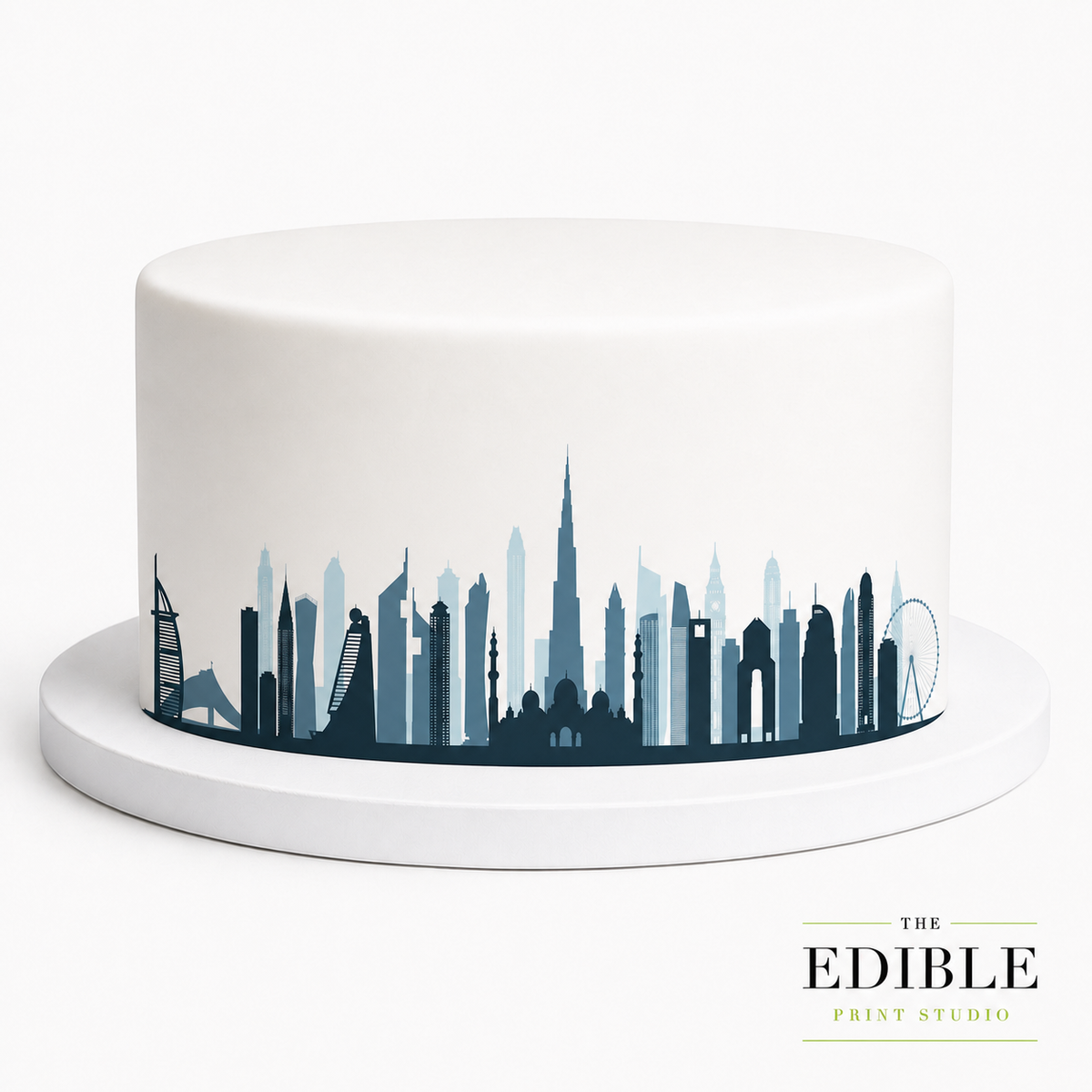 Dubai Skyline Edible Cake Wrap | Dubai City Cake Topper