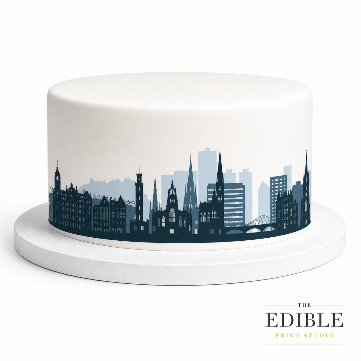 Edinburgh Skyline Edible Cake Wrap | Scotland City Cake Decoration