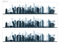 Abu Dhabi Skyline Edible Cake Wrap | UAE City Cake Decoration