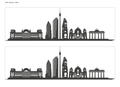 Berlin Skyline Edible Cake Wrap | Germany City Cake Decoration