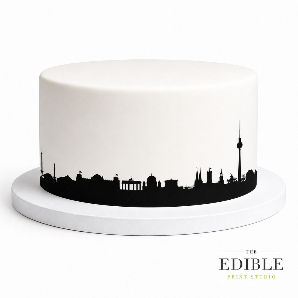 Berlin Skyline Edible Cake Wrap | Germany City Cake Decoration