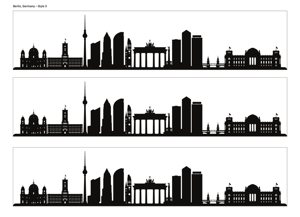Berlin Skyline Edible Cake Wrap | Germany City Cake Decoration