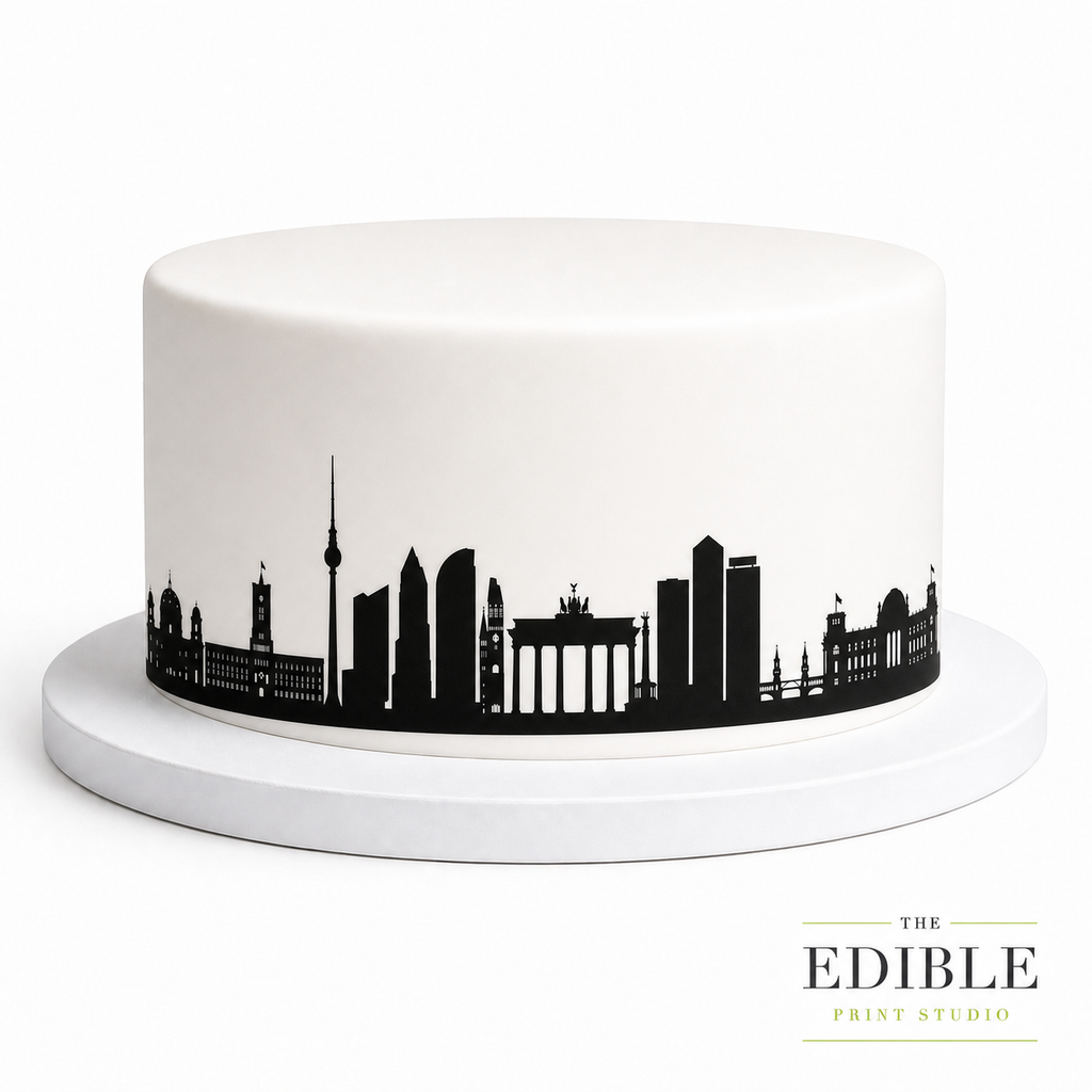Berlin Skyline Edible Cake Wrap | Germany City Cake Decoration