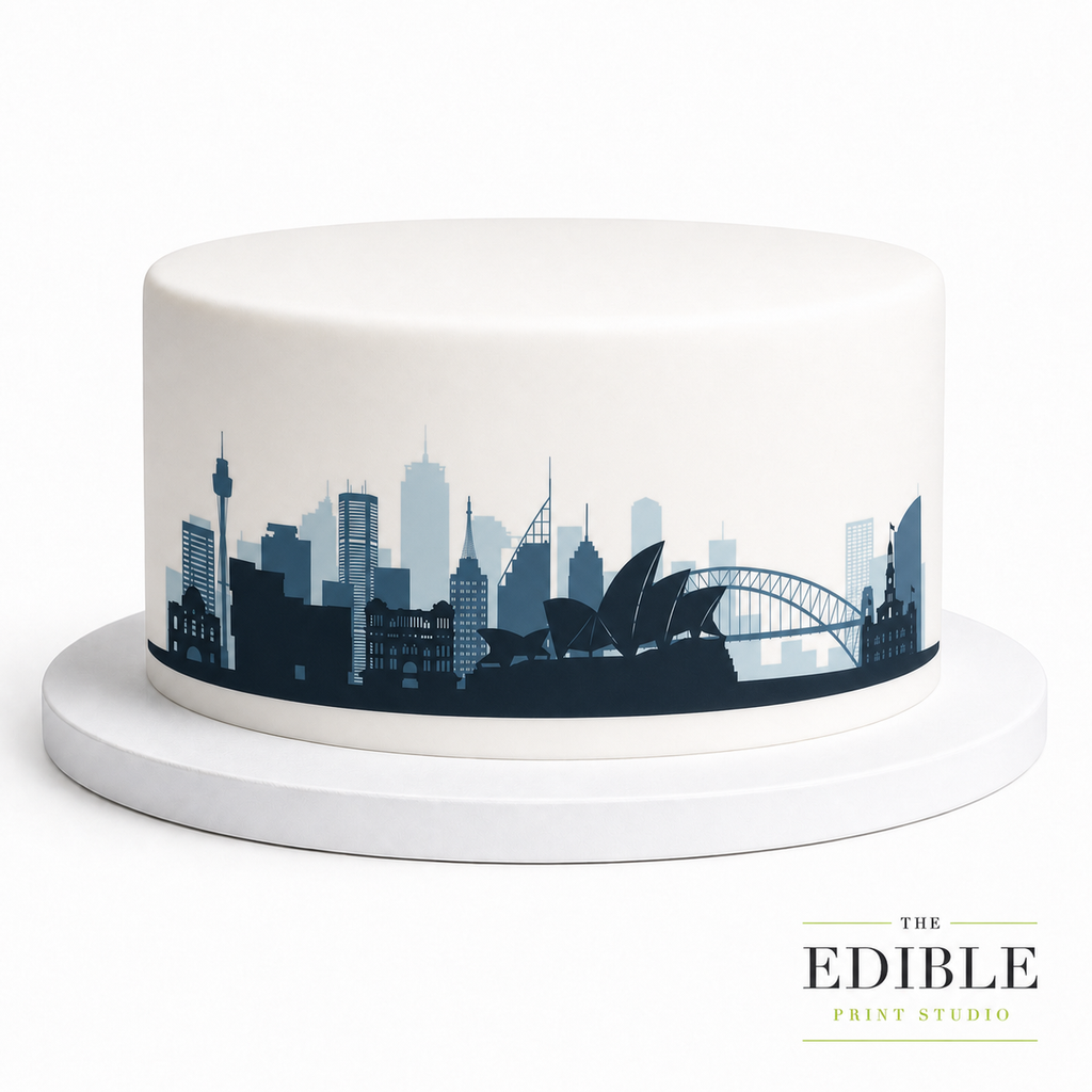 Sydney Skyline Edible Cake Wrap | Australia City Cake Decoration