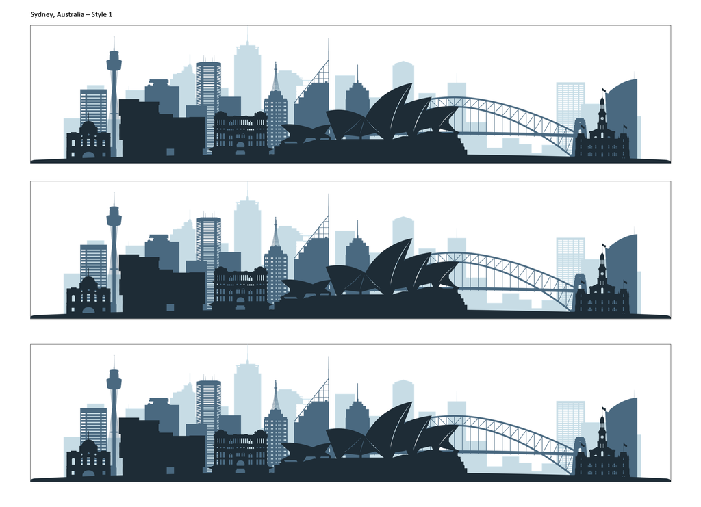 Sydney Skyline Edible Cake Wrap | Australia City Cake Decoration