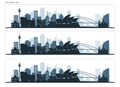Sydney Skyline Edible Cake Wrap | Australia City Cake Decoration