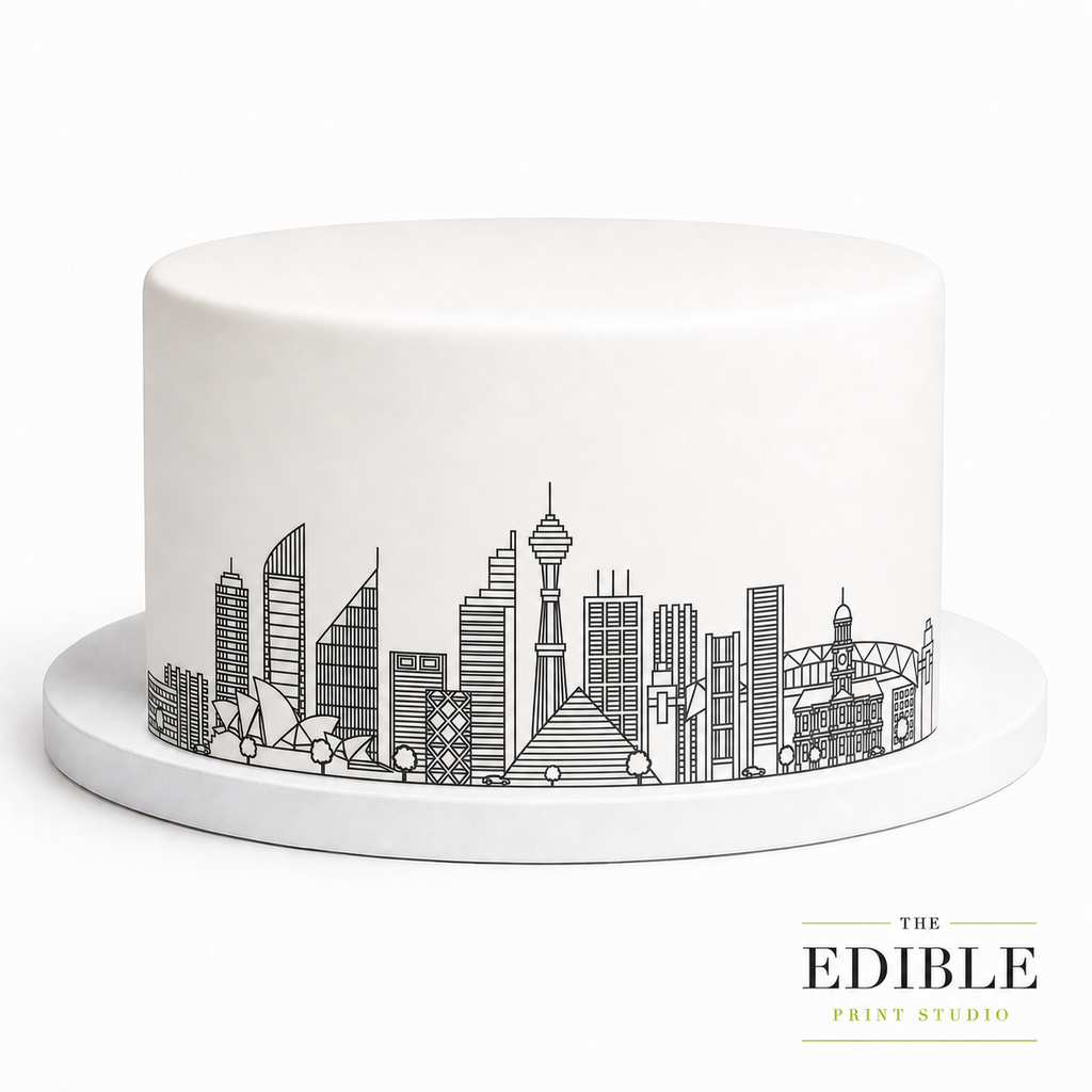Sydney Skyline Edible Cake Wrap | Australia City Cake Decoration