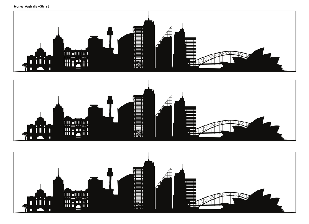 Sydney Skyline Edible Cake Wrap | Australia City Cake Decoration