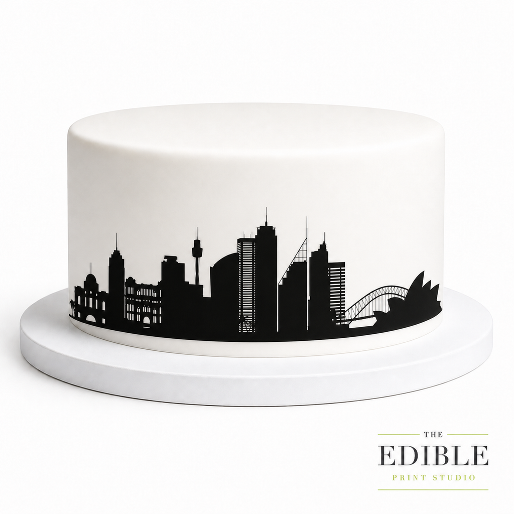 Sydney Skyline Edible Cake Wrap | Australia City Cake Decoration