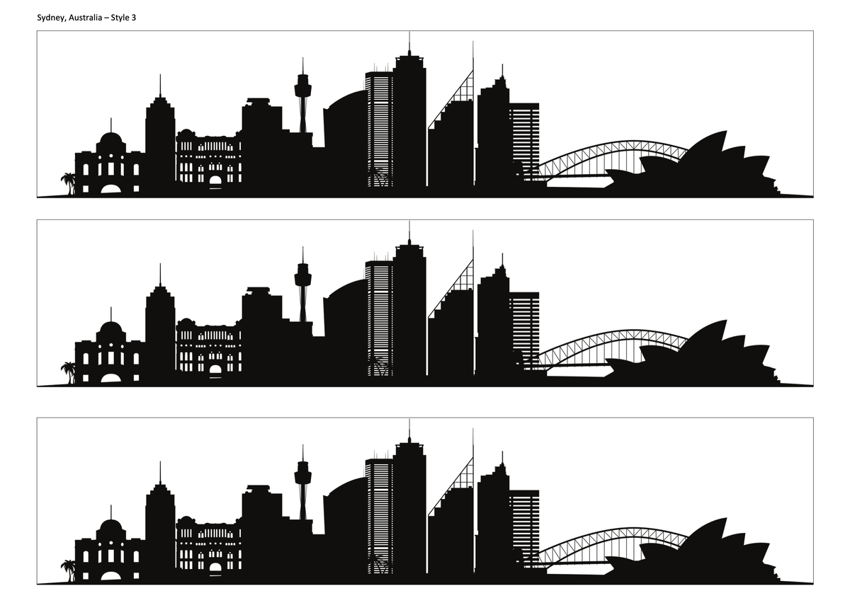 Sydney Skyline Edible Cake Wrap | Australia City Cake Decoration