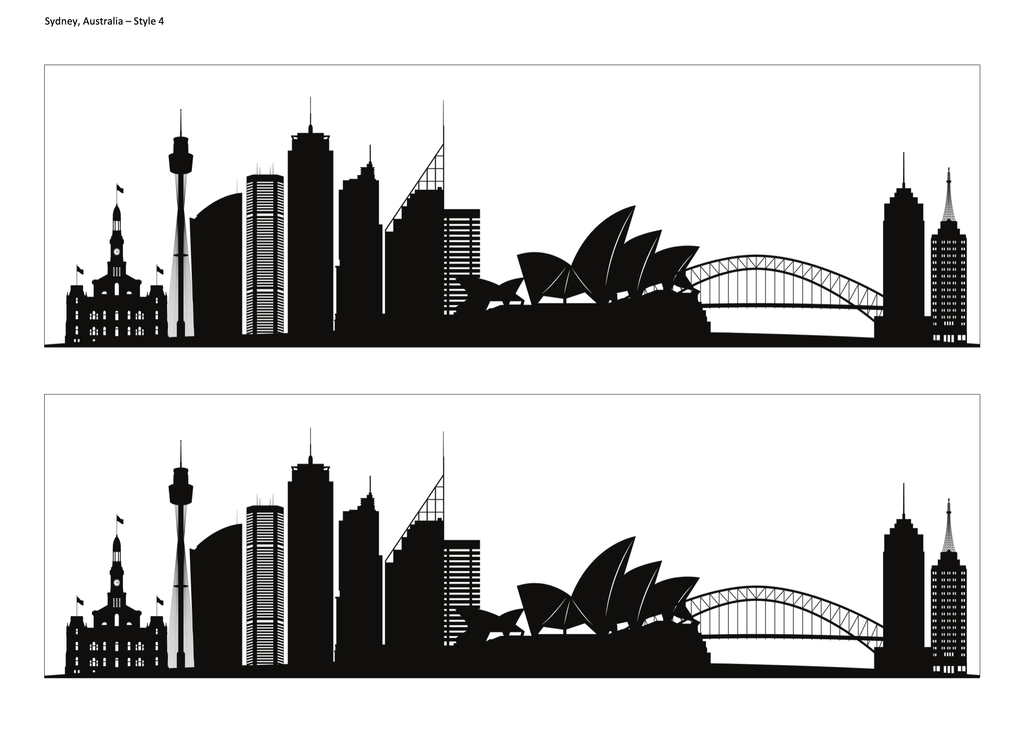 Sydney Skyline Edible Cake Wrap | Australia City Cake Decoration