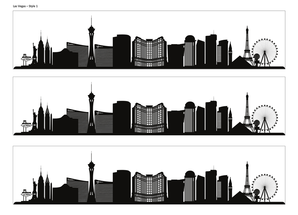 Las Vegas Skyline Edible Cake Wrap | Vegas City Cake Topper