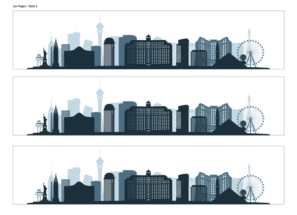 Las Vegas Skyline Edible Cake Wrap | Vegas City Cake Topper