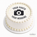 Personalised Round Edible Cake Topper