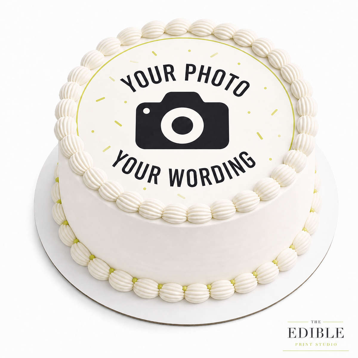Personalised Round Edible Cake Topper